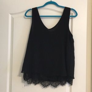 Black Tank with Lace